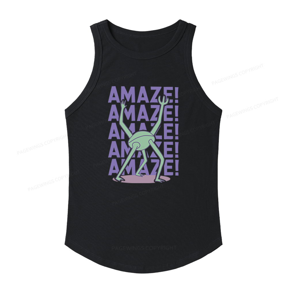 Pagewings Slim Fit Sci‑Fi Fan Women's Fitted Tank Top