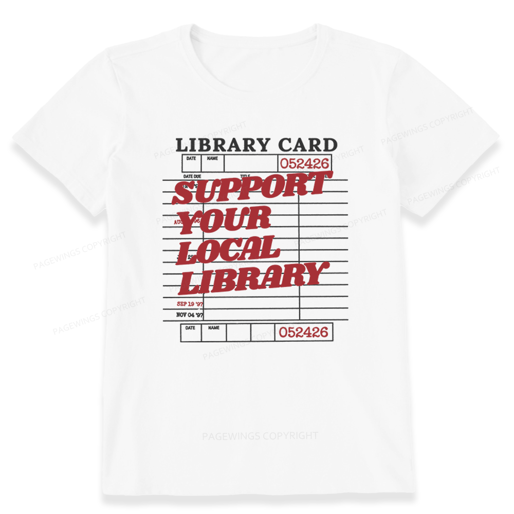 Pagewings Support Your Local Library Unisex Classic T-shirt