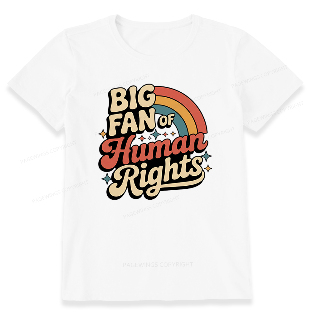 Pagewings Big Fan of Human Rights Unisex Classic T-shirt