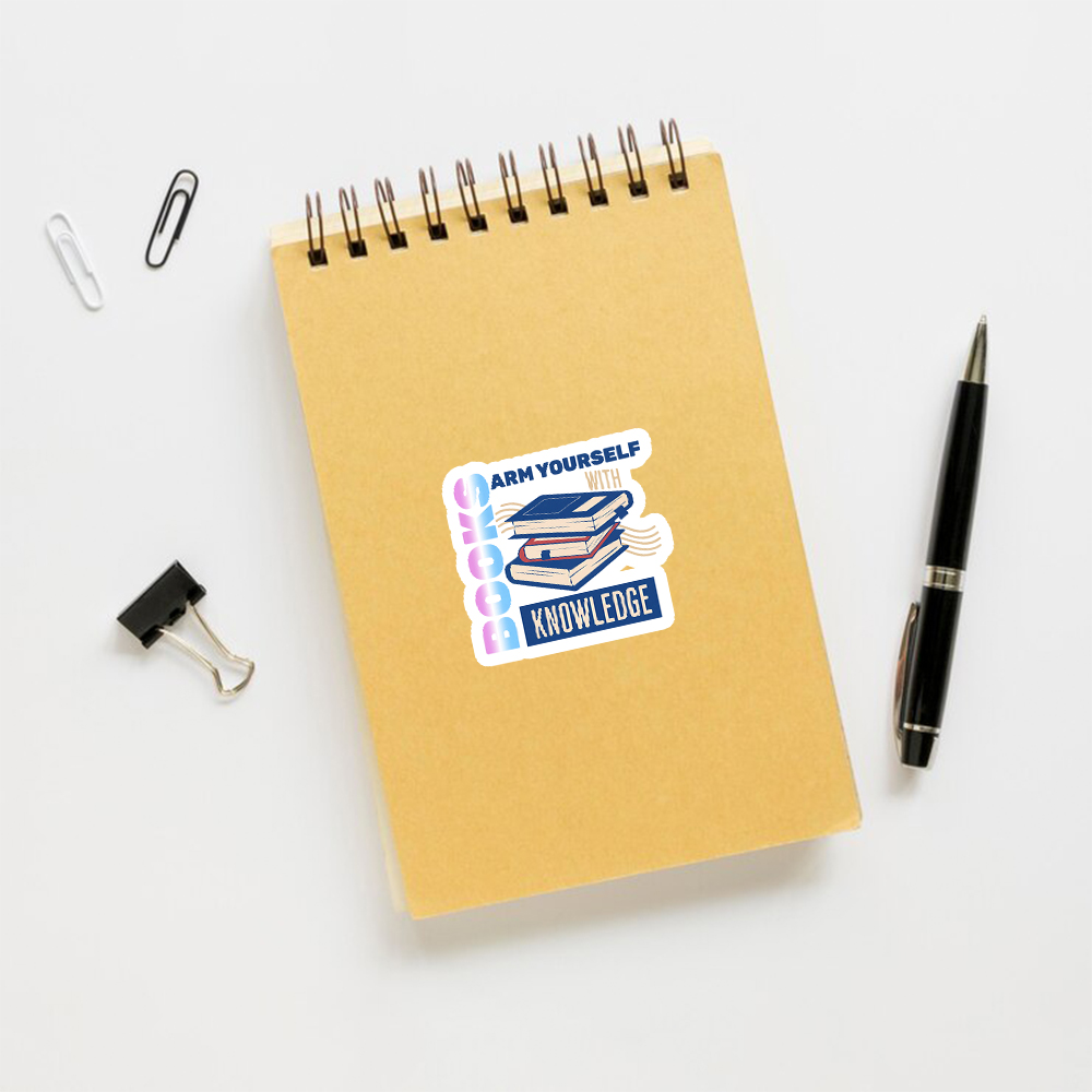 Pagewings Arm Yourself With Knowledge Sticker