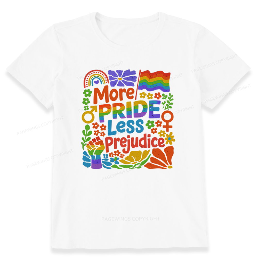 Pagewings More Pride Less Prejudice Unisex Classic T-shirt
