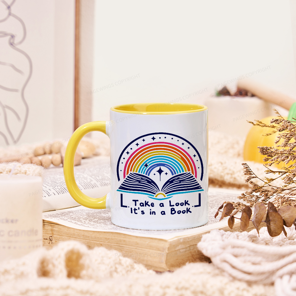 Pagewings Take A Look It's In A Book Mug