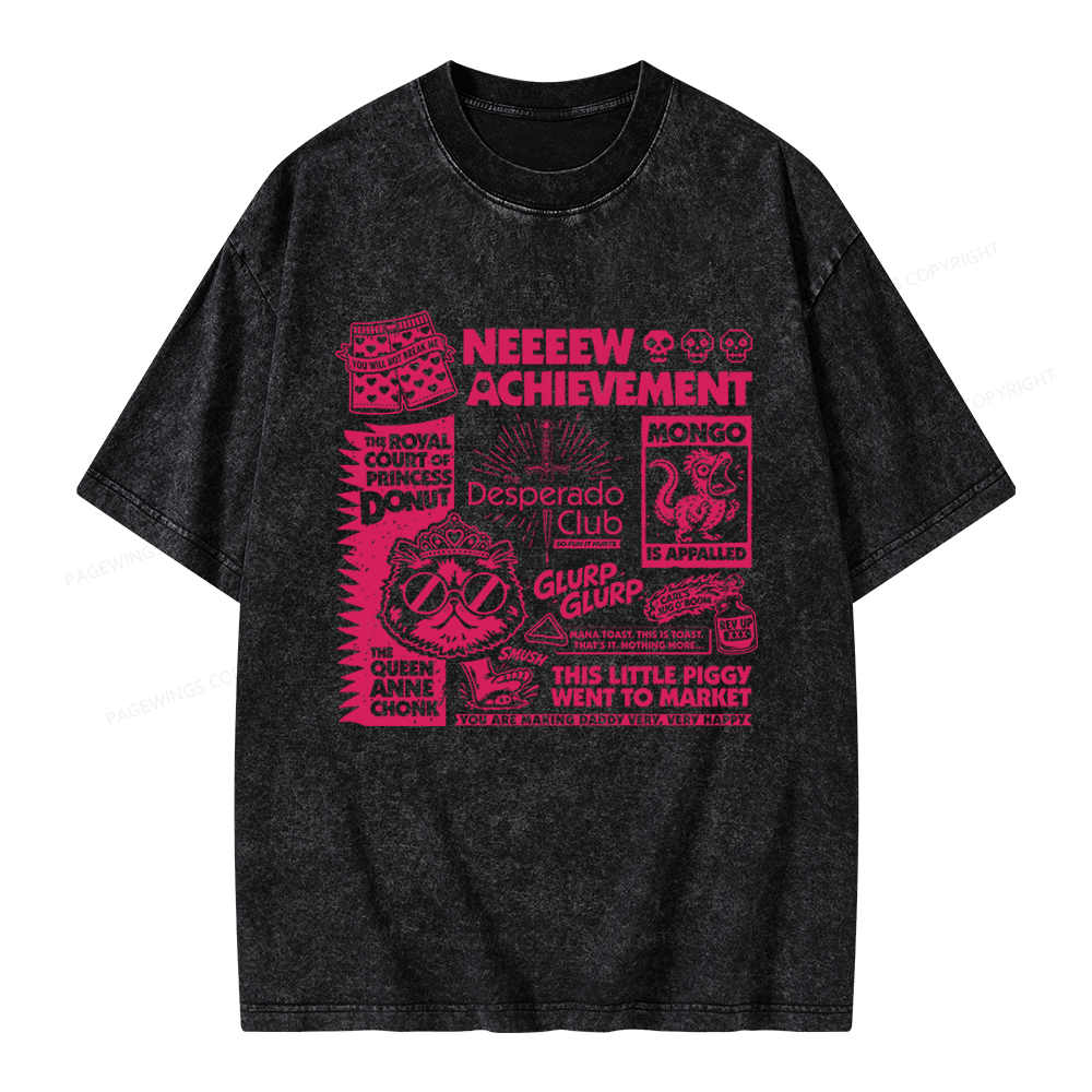 Pagewings Sci-Fi Novel Lover Unisex Washed T-shirt