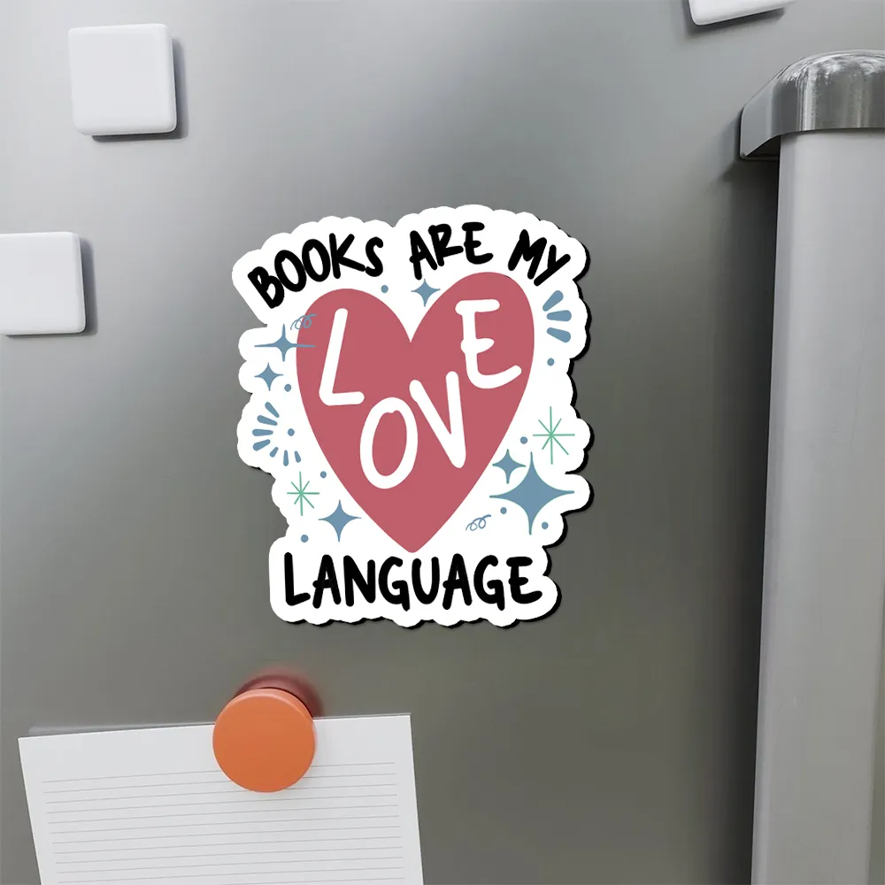 Pagewing Books Are My Love Language Fridge Magnet