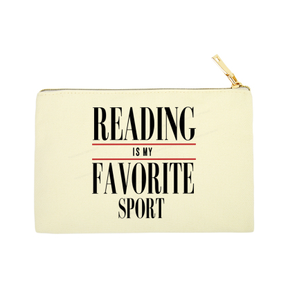 Pagewings Reading Is My Favorite Sport Pouch