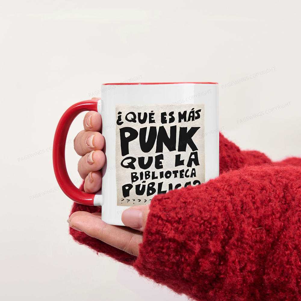 Pagewings What's More Punk Than The Public Library Mug