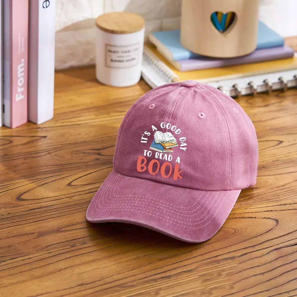 Pagewings It’s a Good Day to Read a Book Washed Cap