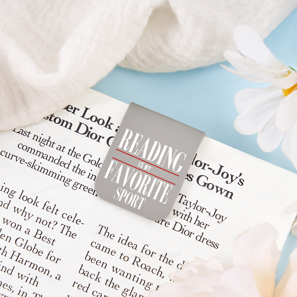 Pagewings Reading Is My Favorite Sport Magnetic Bookmark