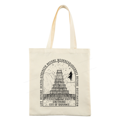 Pagewings Life Before Death Strength Before Weaknes Tote Bag