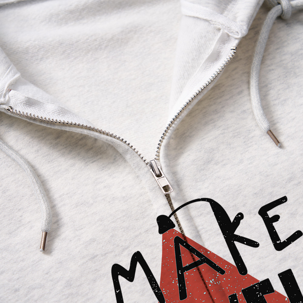 Pagewings Make Orwell Fiction Again Unisex Fleece Zip Up Hoodie