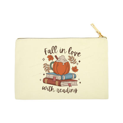Pagewings Thanksgiving Fall in Love with Reading Pouch