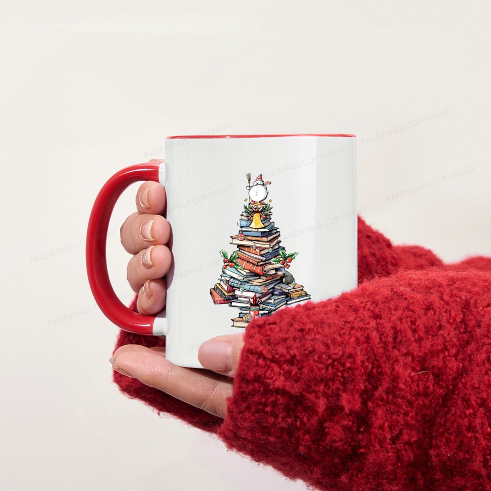 Pagewings Book Christmas Tree Mug