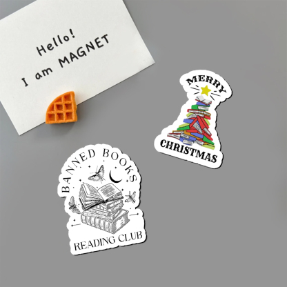 Pagewings  Merry Christmas Book Tree Fridge Magnet