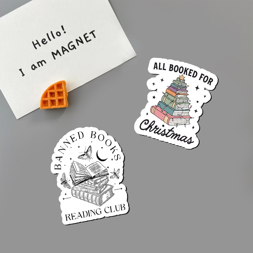 Pagewings All Booked For Christmas Fridge Magnet