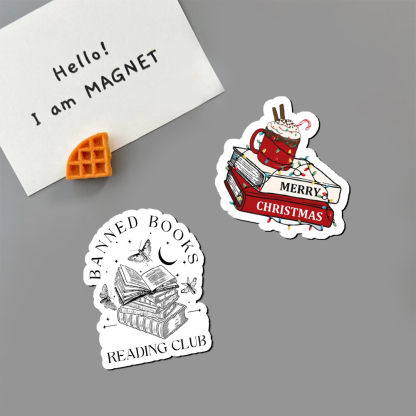 Pagewings Merry Christmas Fridge Magnet