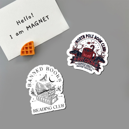 Pagewings North Pole Book Club Fridge Magnet