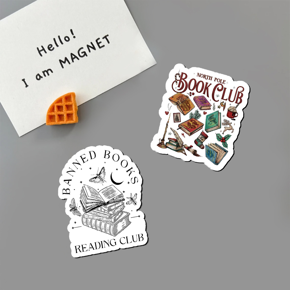 Pagewings SJM Book Club Christmas Fridge Magnet