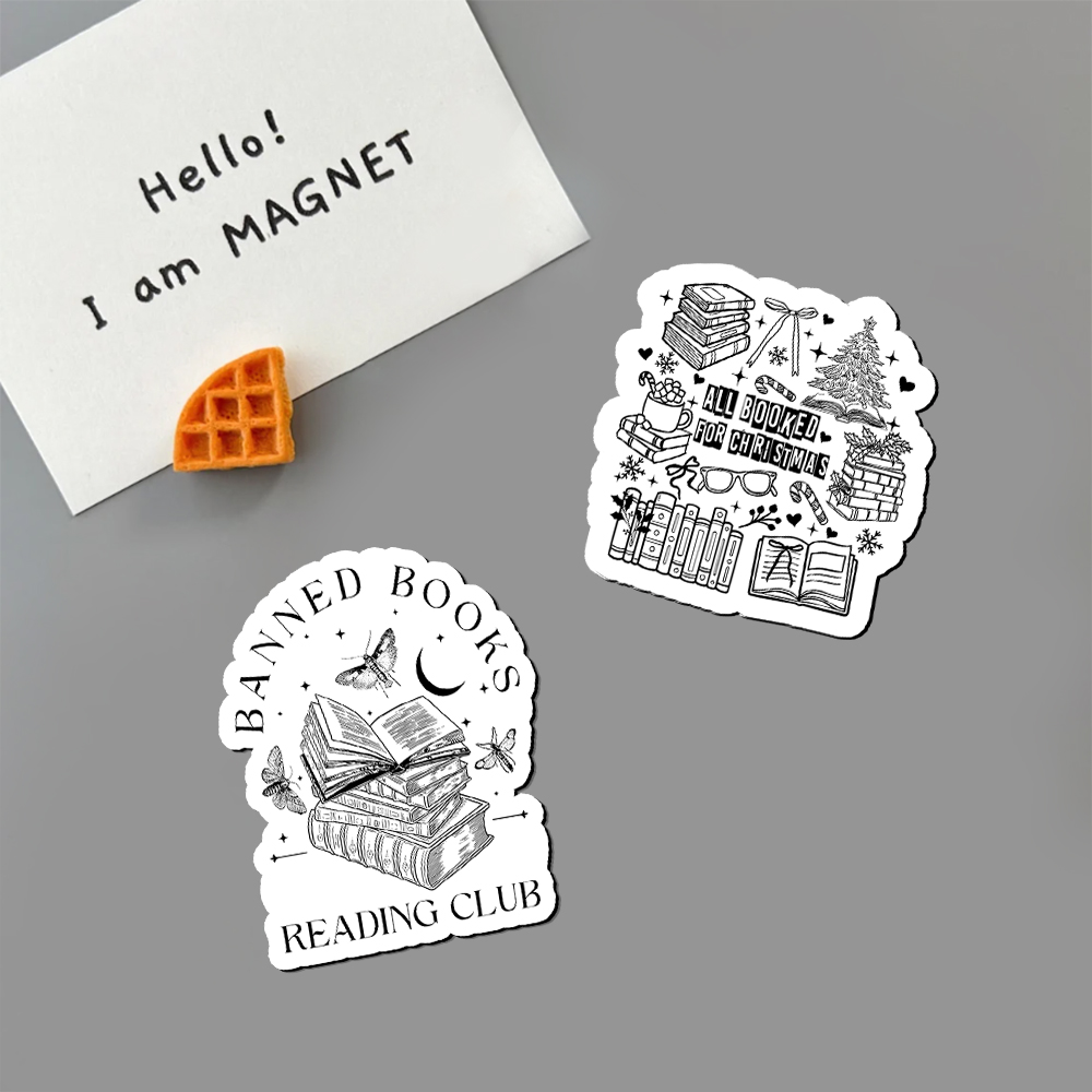 Pagewings All Booked For Christmas Fridge Magnet