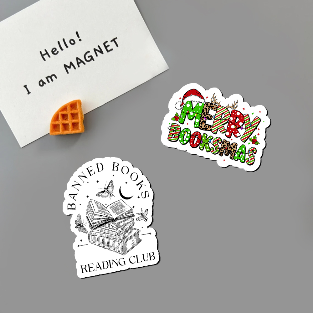 Pagewings Merry Booksmas Fridge Magnet