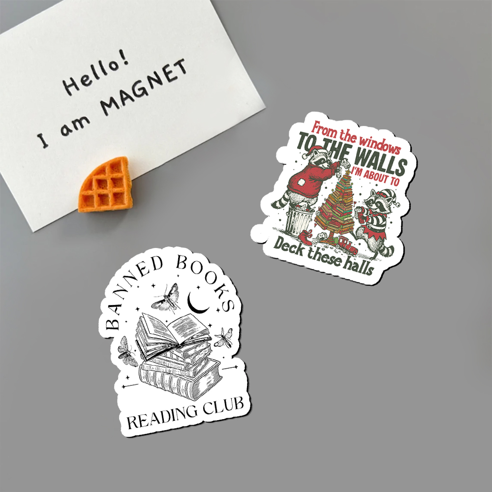 Pagewings I'm About To Deck These Halls Christmas Fridge Magnet