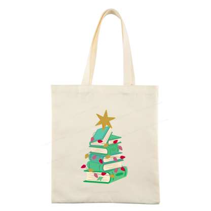 Pagewings Bookish Christmas Tote Bag