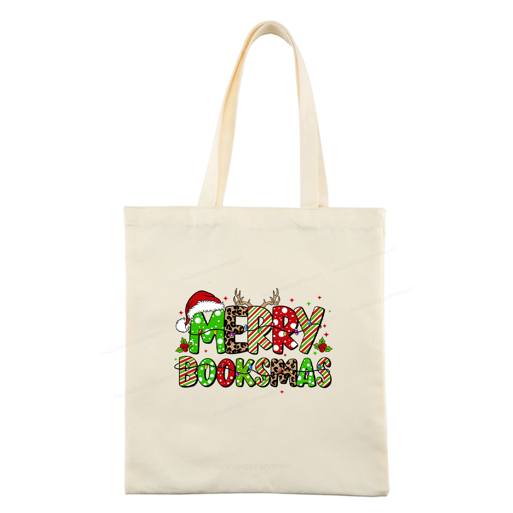 Pagewings Merry Booksmas Tote Bag