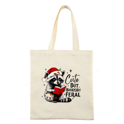 Pagewings Cute But Feral Tote Bag