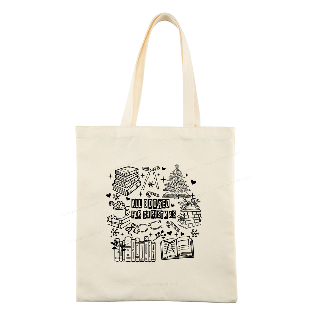 Pagewings All Booked For Christmas Tote Bag