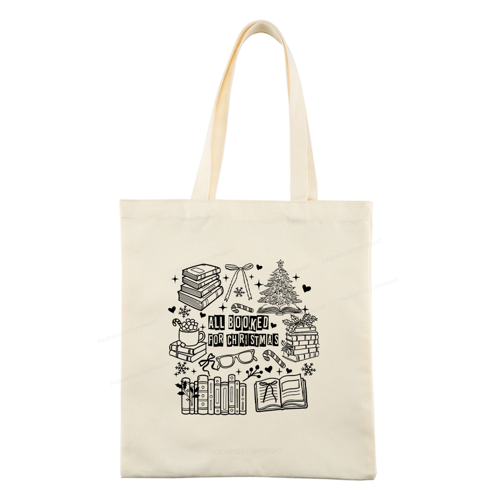 Pagewings All Booked For Christmas Tote Bag