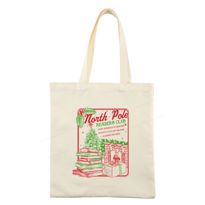 Pagewings Bookish Christmas Tote Bag