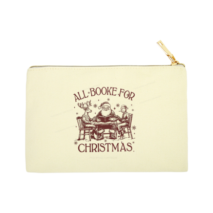 Pagewings Retro All Booked For Christmas Pouch