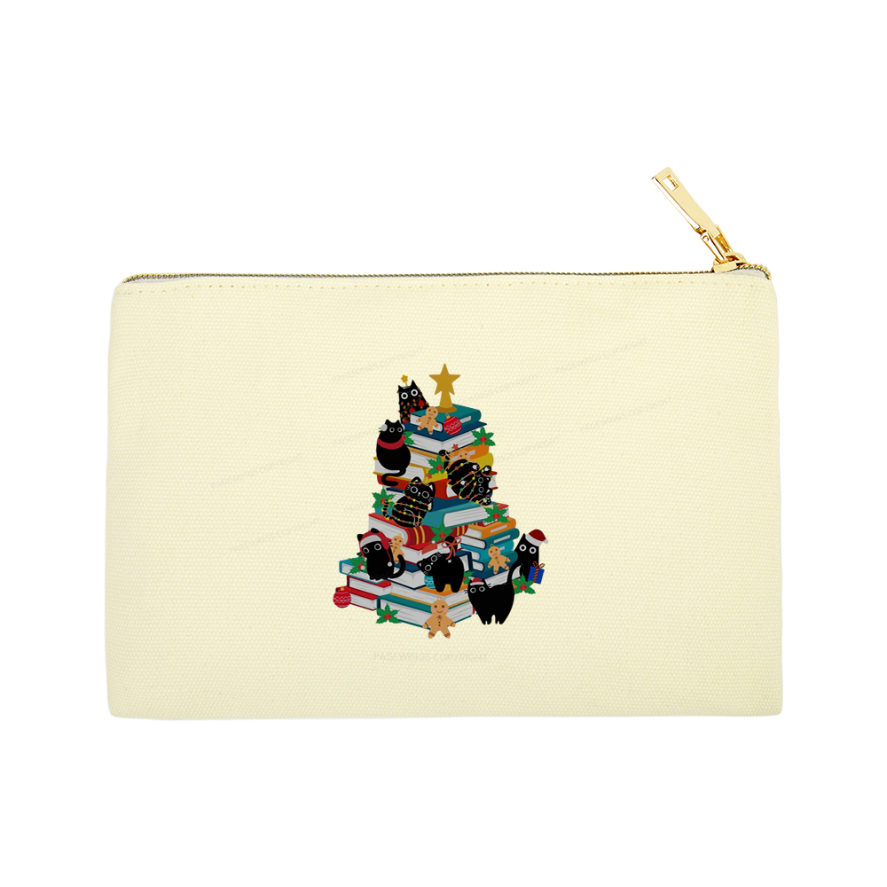 Pagewings Cute Cats Books Christmas Tree Pouch