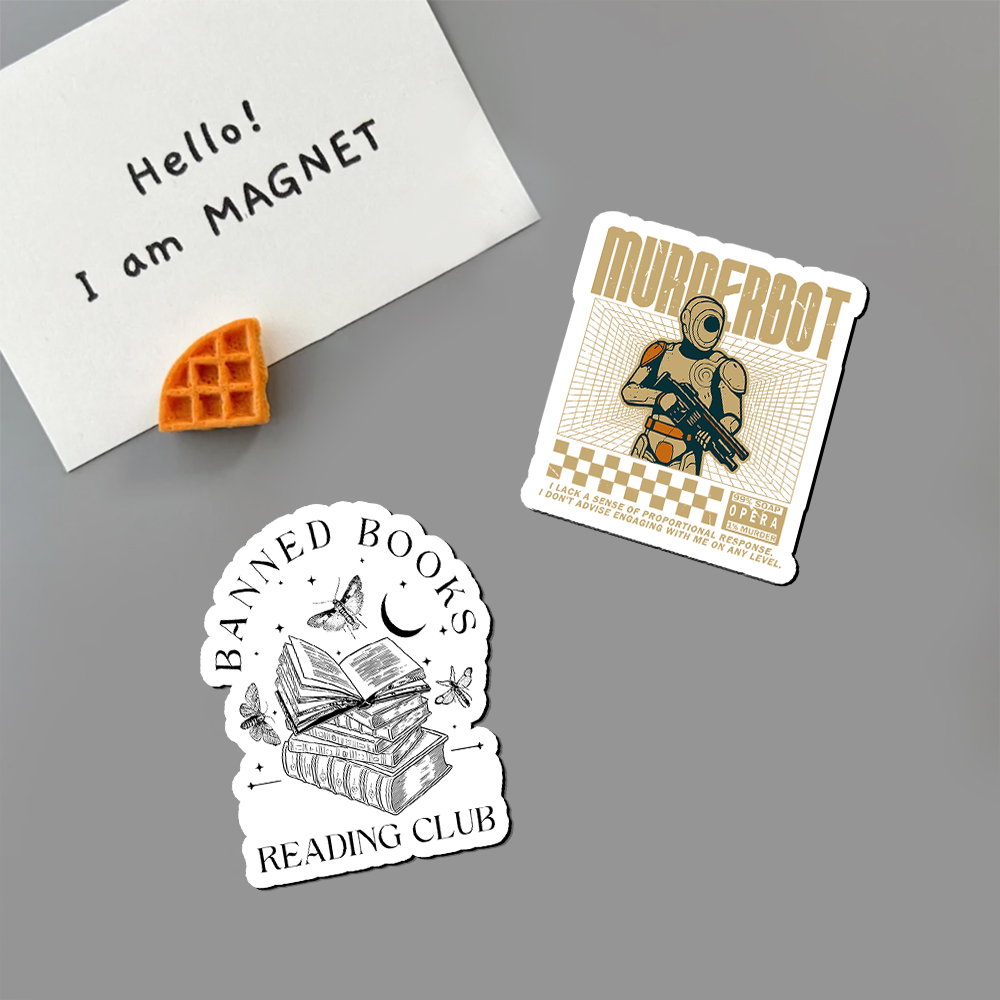 Pagewings Murderbot Fridge Magnet