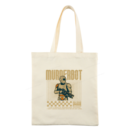 Pagewings Murderbot Tote Bag