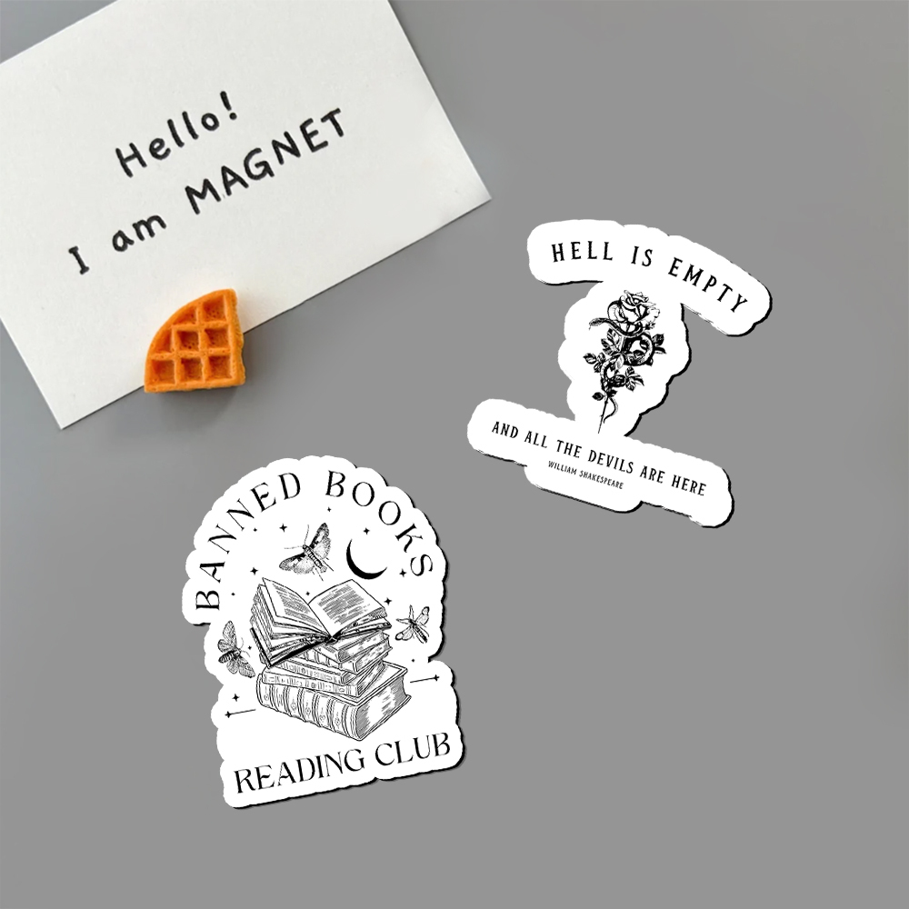 Pagewings Hell Is Empty And All The Devils Are Here Fridge Magnet