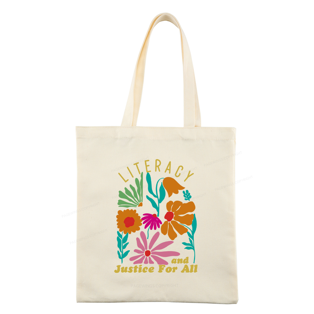 Pagewings Literacy And Justice Tote Bag