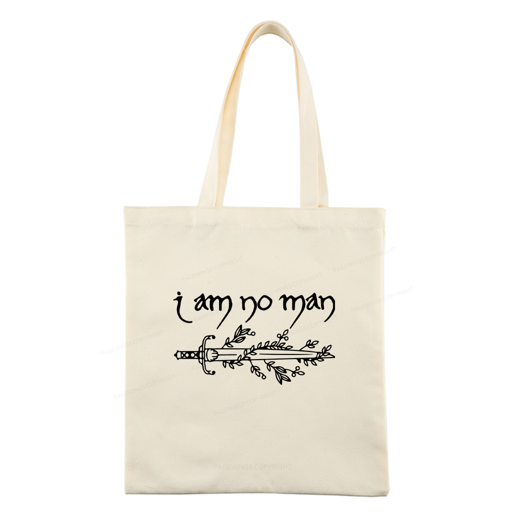 Pagewings I Am No Man Tote Bag