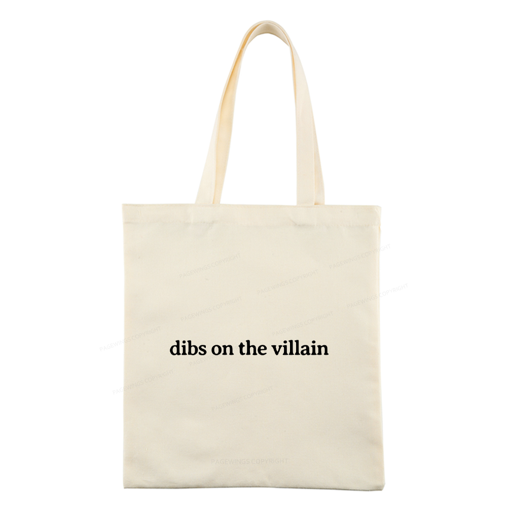 Pagewings Dibs On The Villain Tote Bag