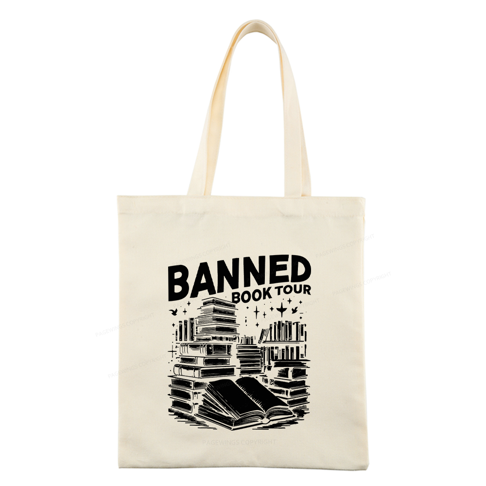 Pagewings Banned Books Tour Tote Bag