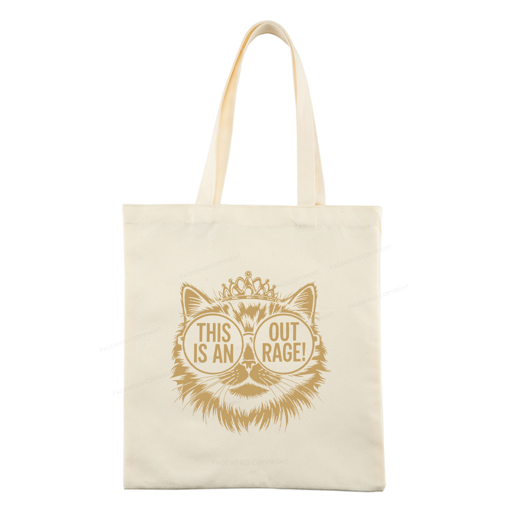 Pagewings This Is An Outrage Tote Bag