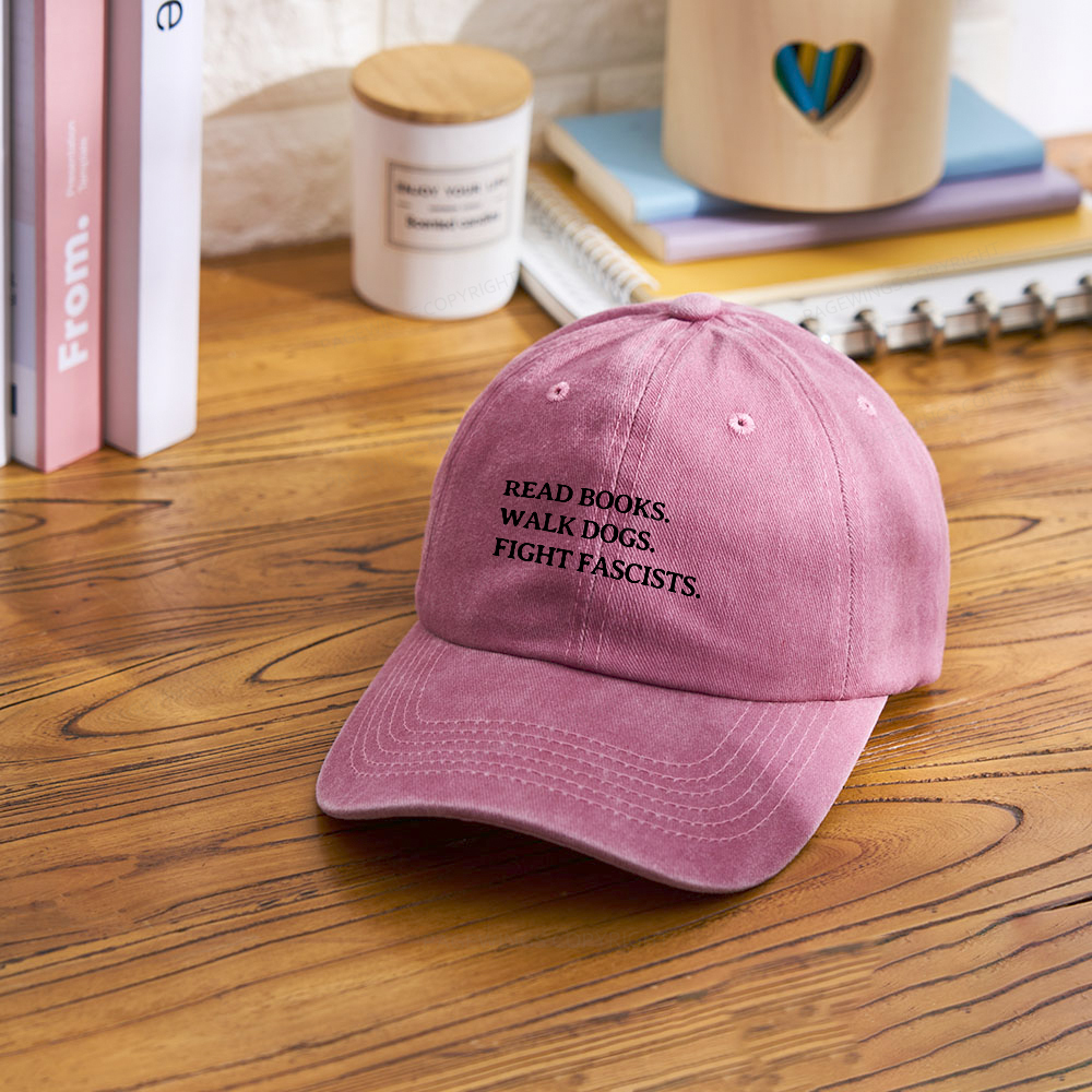 Pagewings Read Books Walk Dogs Washed Cap