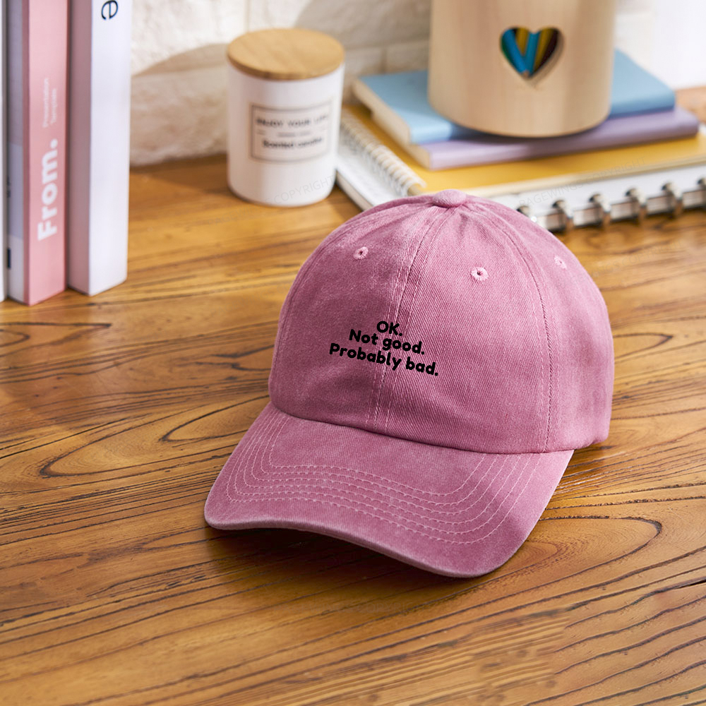 Pagewings Ok Not Good Probably Bad Washed Cap
