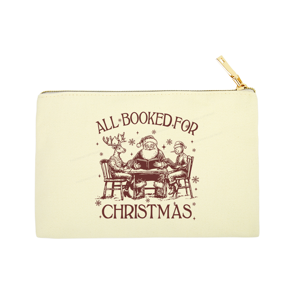 Pagewings Retro All Booked For Christmas Pouch
