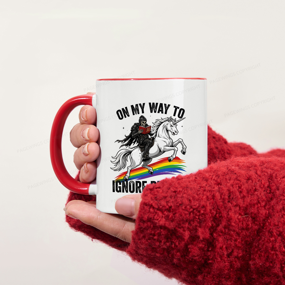 Pagewings On My Way To Ignore Reality Mug