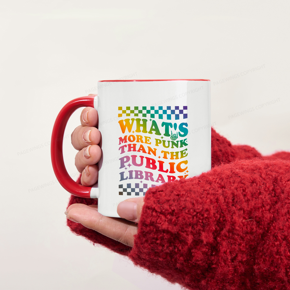 Pagewings What's More Punk Than The Public Library Mug