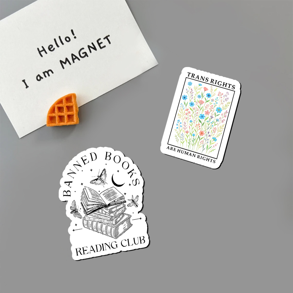 Pagewings Trans Rights Are Human Rights Fridge Magnet