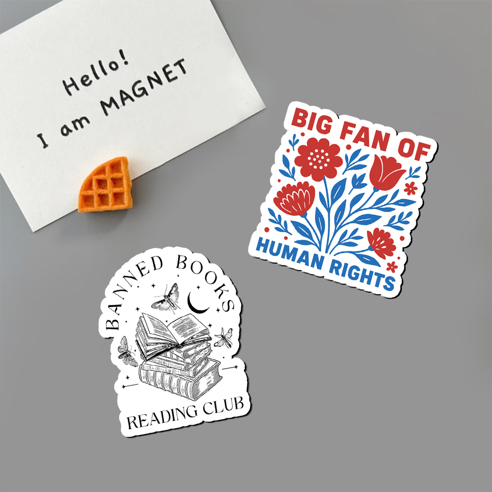 Pagewings Big Fan Of Human Rights Fridge Magnet