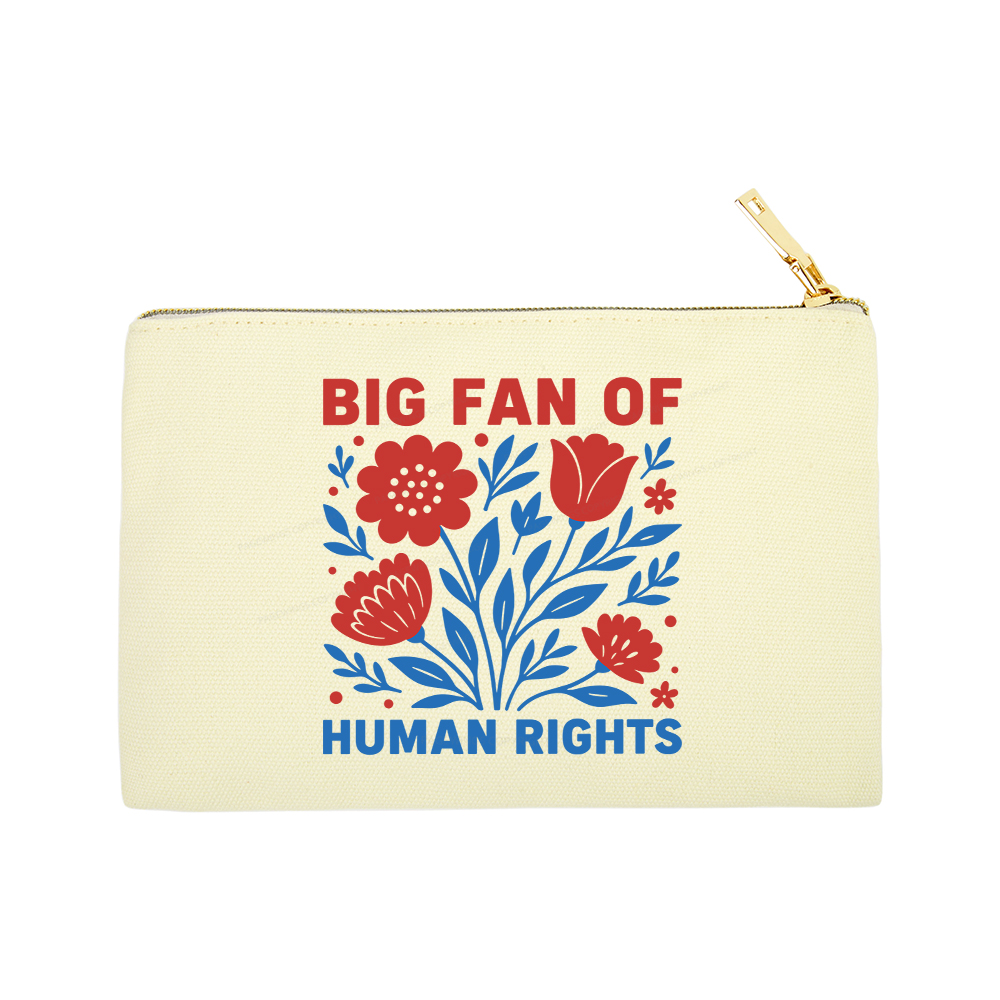Pagewings Big Fan Of Human Rights Pouch