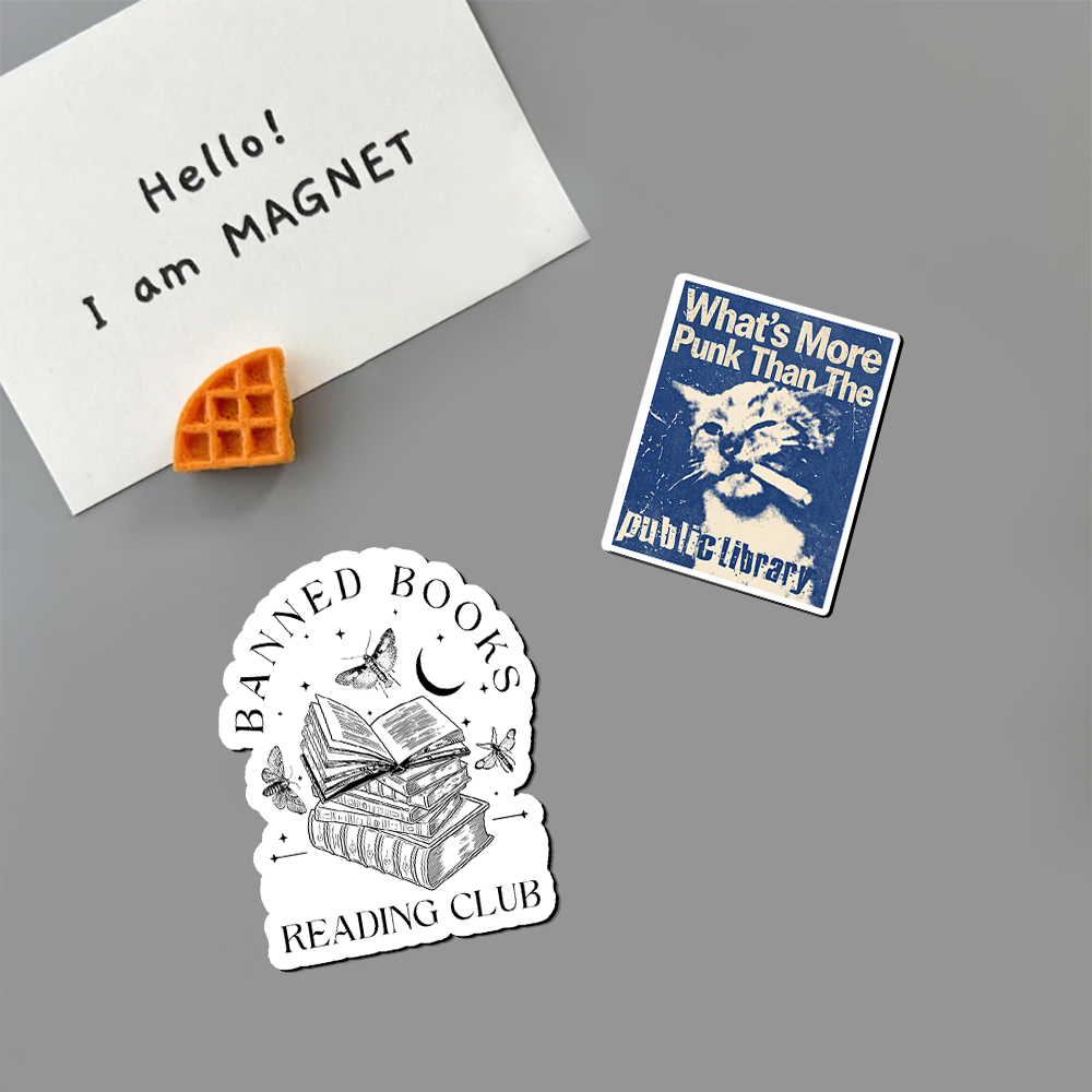 Pagewings What's More Punk Than The Public Library Fridge Magnet
