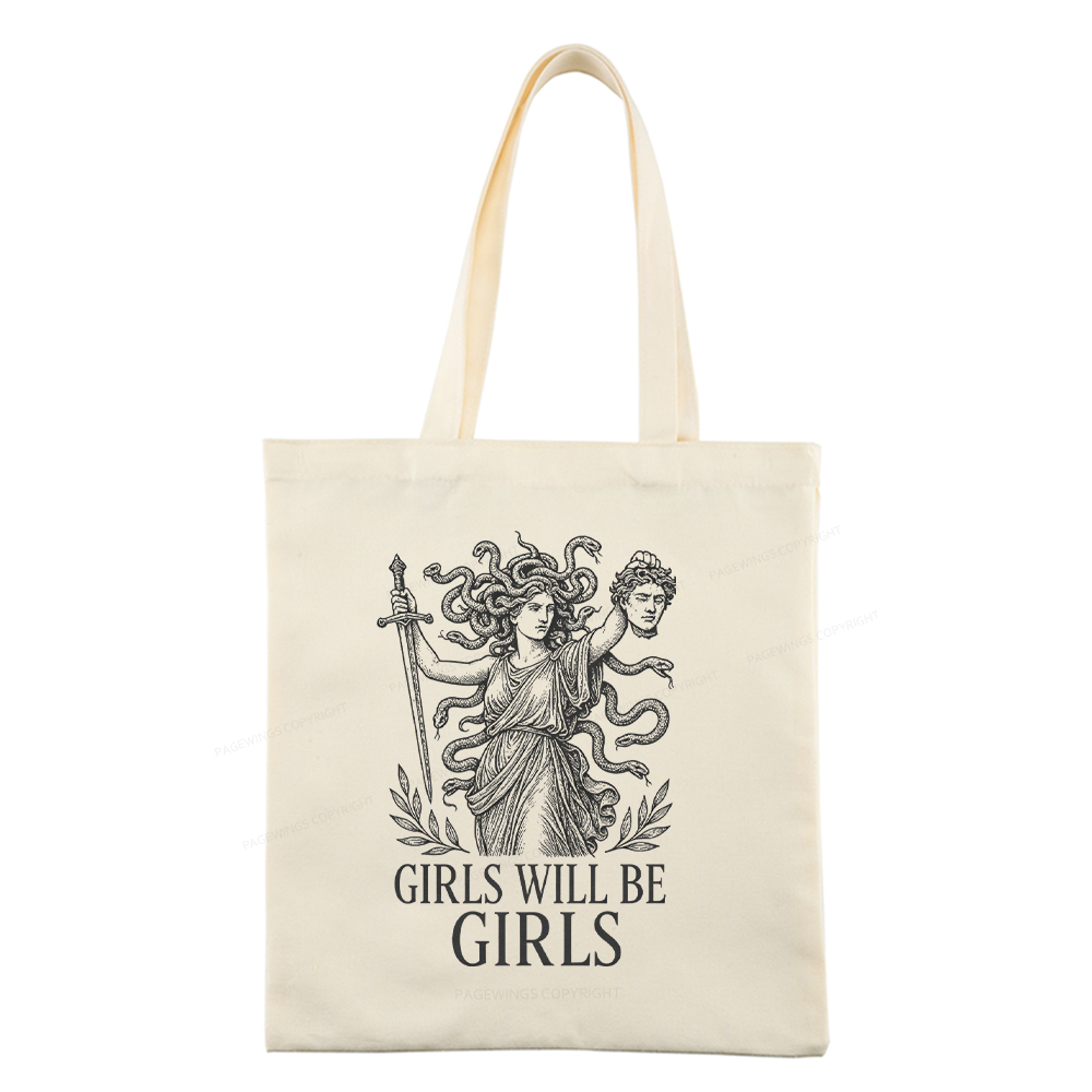 Pagewings Girls Will Be Girls Tote Bag